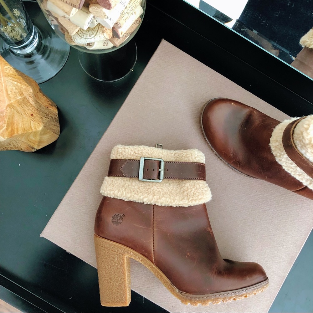 Timberland Glancy Faux Fur Teddy Bootie